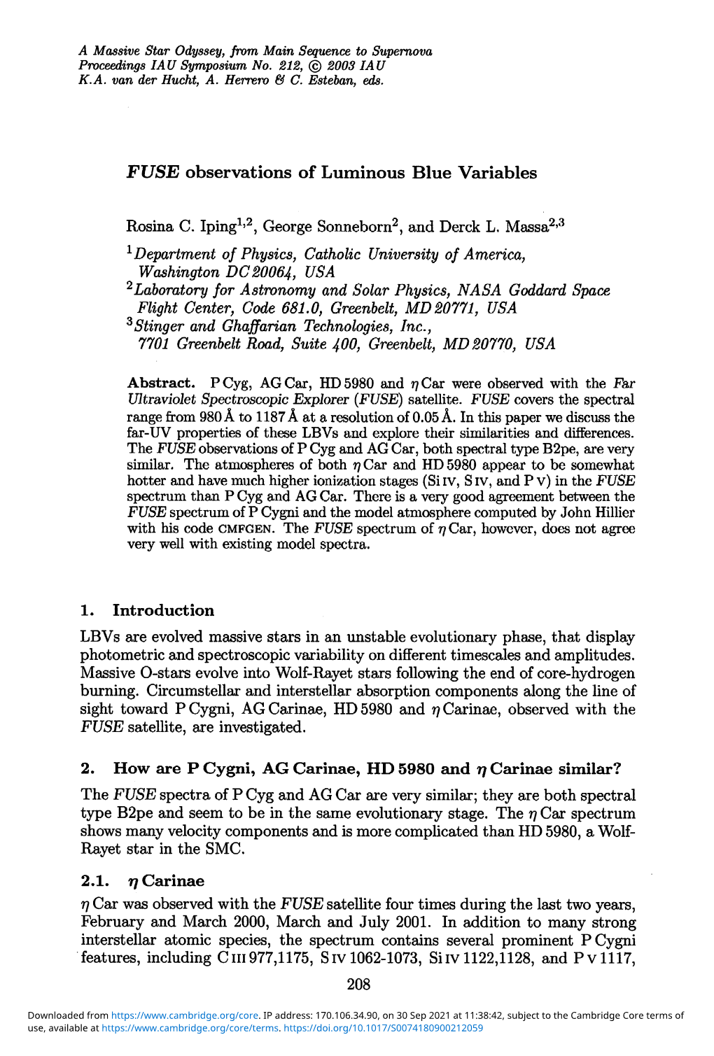 FUSE Observations of Luminous Blue Variables