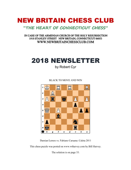 New Britain Chess Club 2018 Newsletter