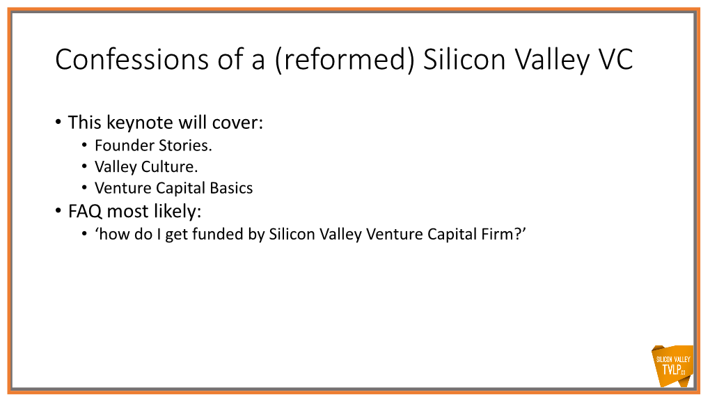 Confessions of a (Reformed) Silicon Valley VC