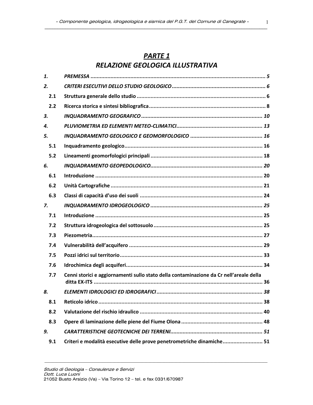 Parte 1 Relazione Geologica Illustrativa 1