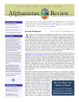 Afghanistan Review, 10 April 2012