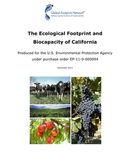 The Ecological Footprint and Biocapacity of California