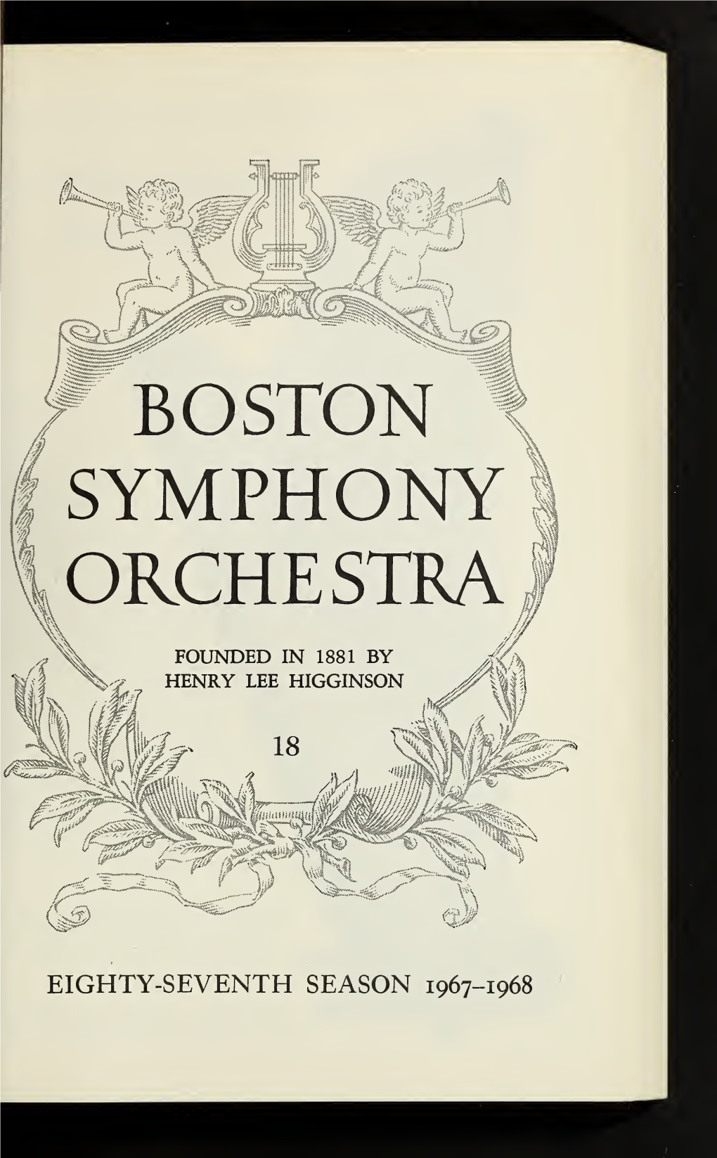 Boston Symphony Orchestra Concert Programs, Season 87