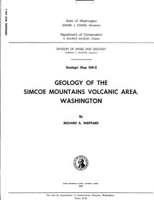 Geology of the Simcoe Mountains Volcanic Area, Washington