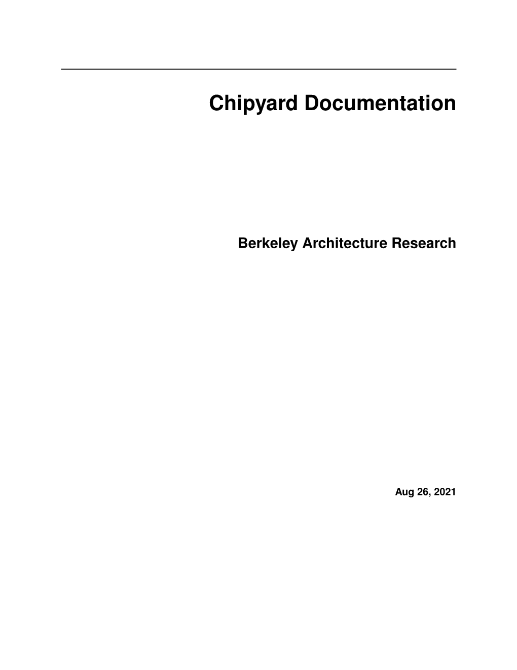Chipyard Documentation