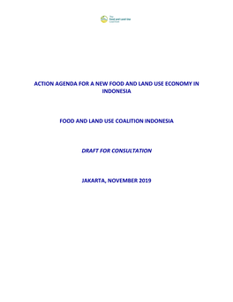 Action Agenda for a New Food and Land Use Economy in Indonesia