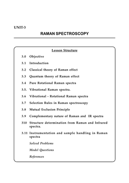 Raman Spectroscopy