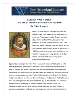 Olivier Van Noort: the First Dutch Circumnavigator