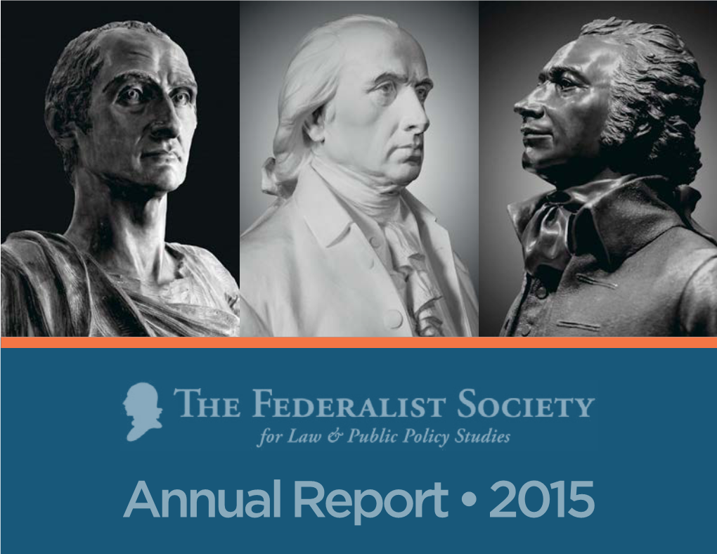 Annual Report • 2015 LETTER from the PRESIDENT