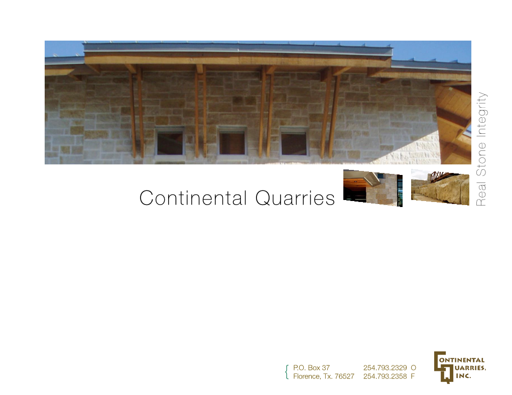 Continental Quarries Brochure