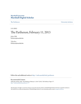 The Parthenon, February 11, 2013