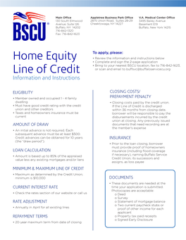 Home Equity Line of Credit Application