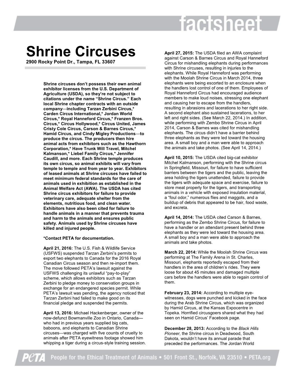 Shrine Circuses
