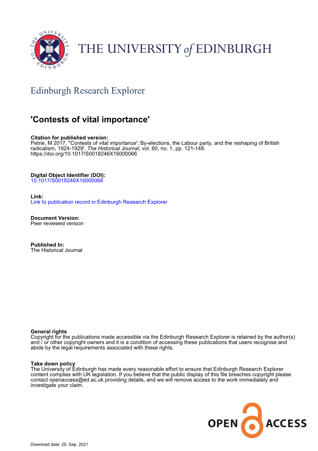 Edinburgh Research Explorer