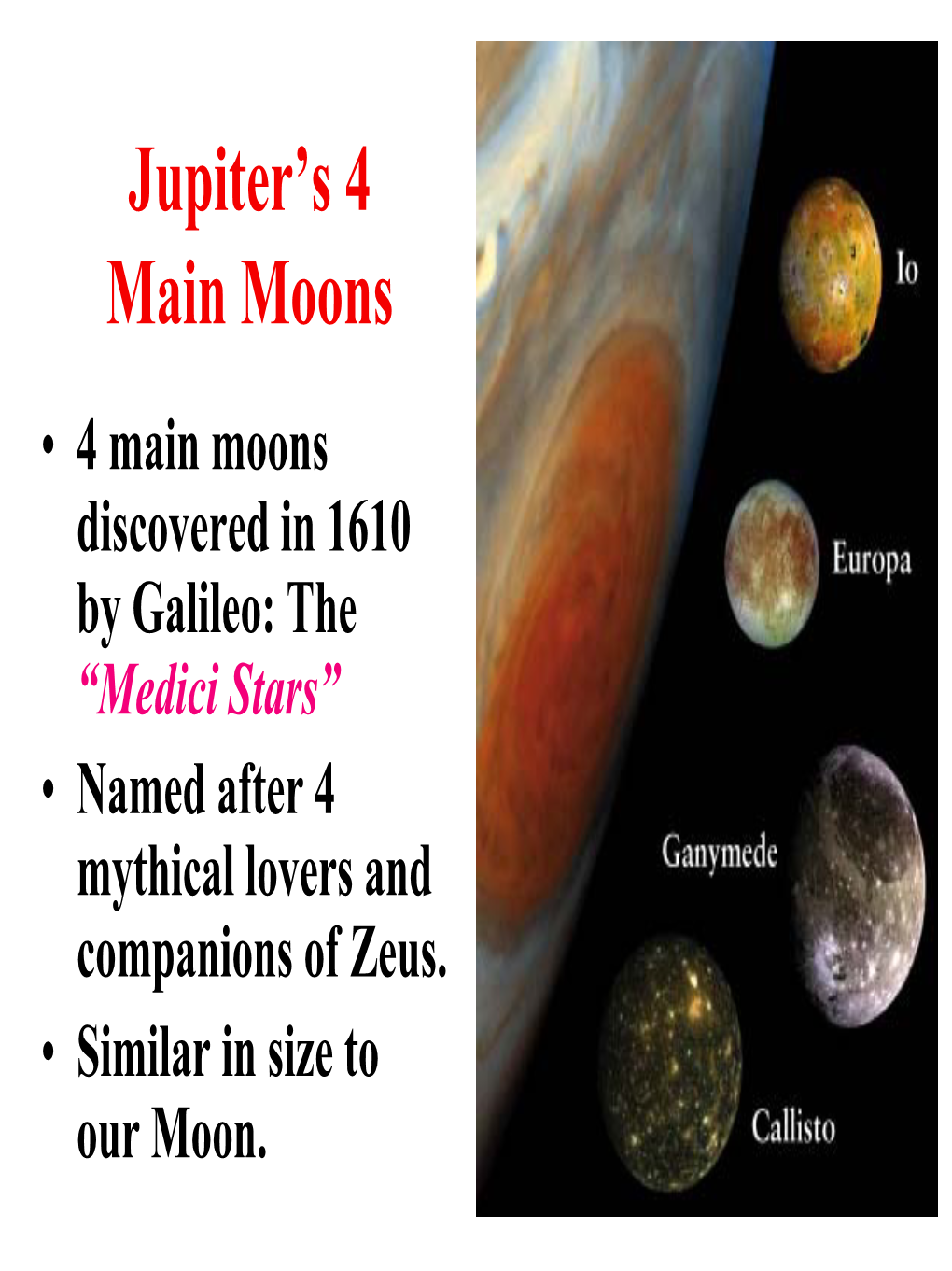 Jupiter's Moons