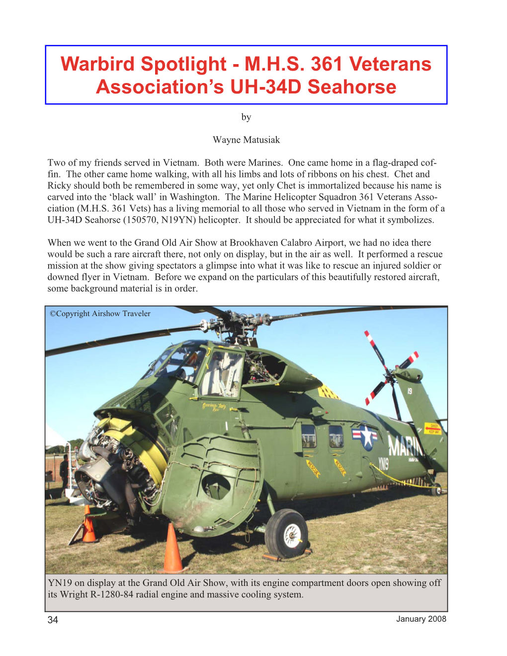 MHS 361 Veterans Association's UH-34D Seahorse