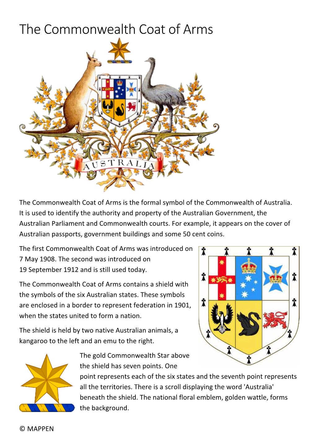 The Commonwealth Coat of Arms