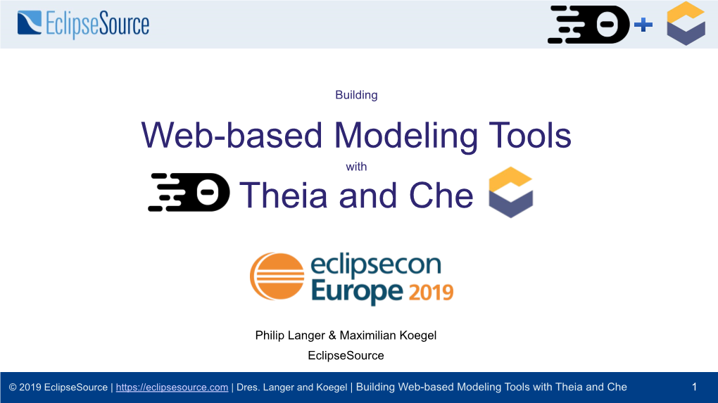 Web-Based Modeling Tools Theia And