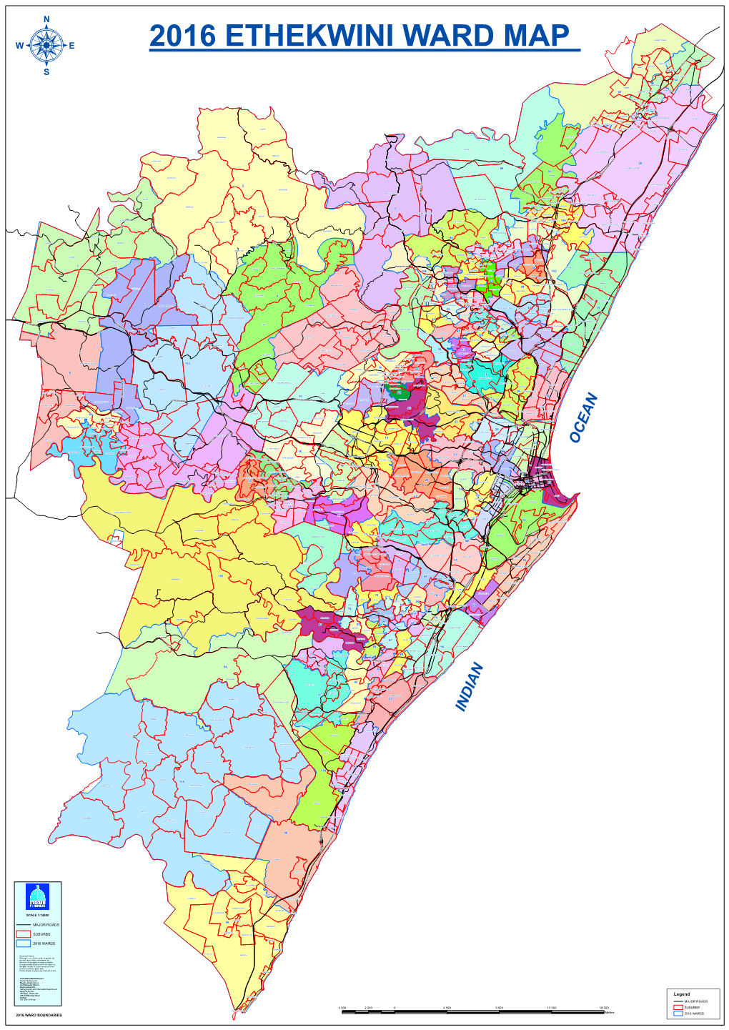 Ward Map 2016 and Durban CBD