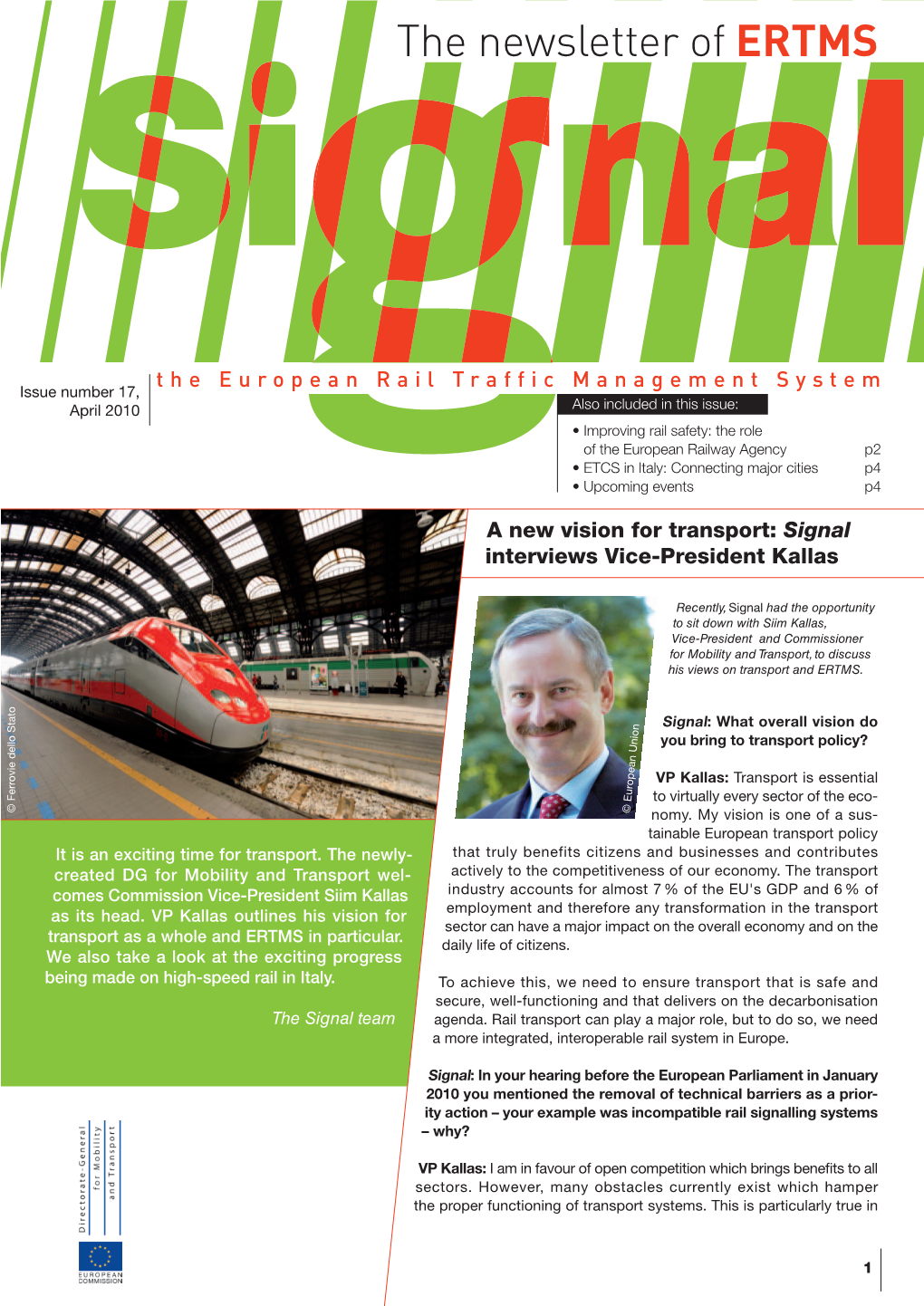 The Newsletter of ERTMS