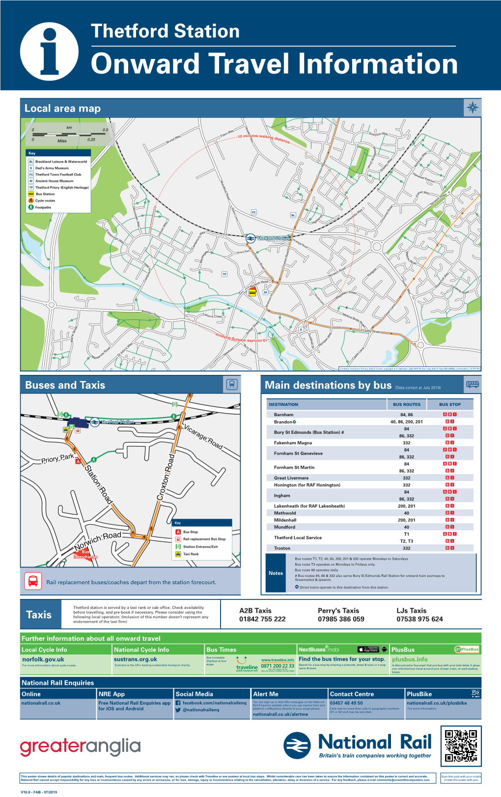 Taxis Local Area Map Buses and Taxis