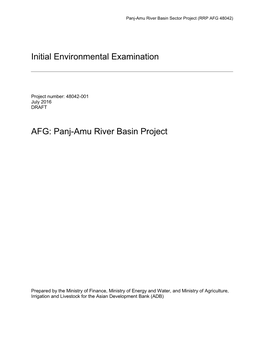 Panj-Amu River Basin Project