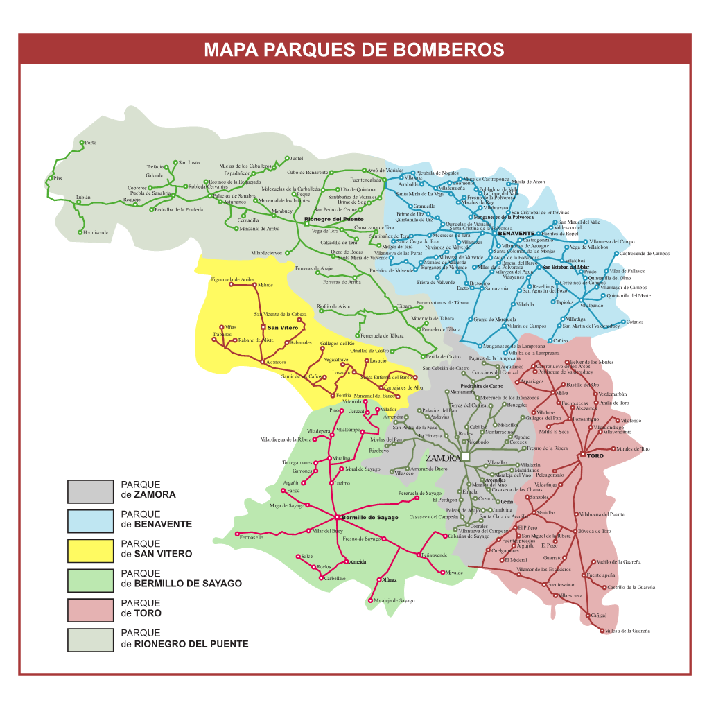 Mapa Parques De Bomberos