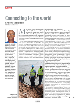 Connecting to the World by Mohamed Assoweh BOUH CEO, Djibouti Telecom