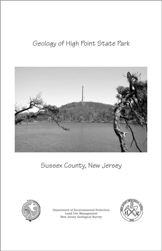 Geology of High Point State Park, Sussex County, New Jersey and Field Trip Guide
