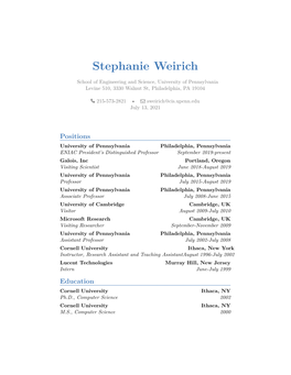 Stephanie Weirich –