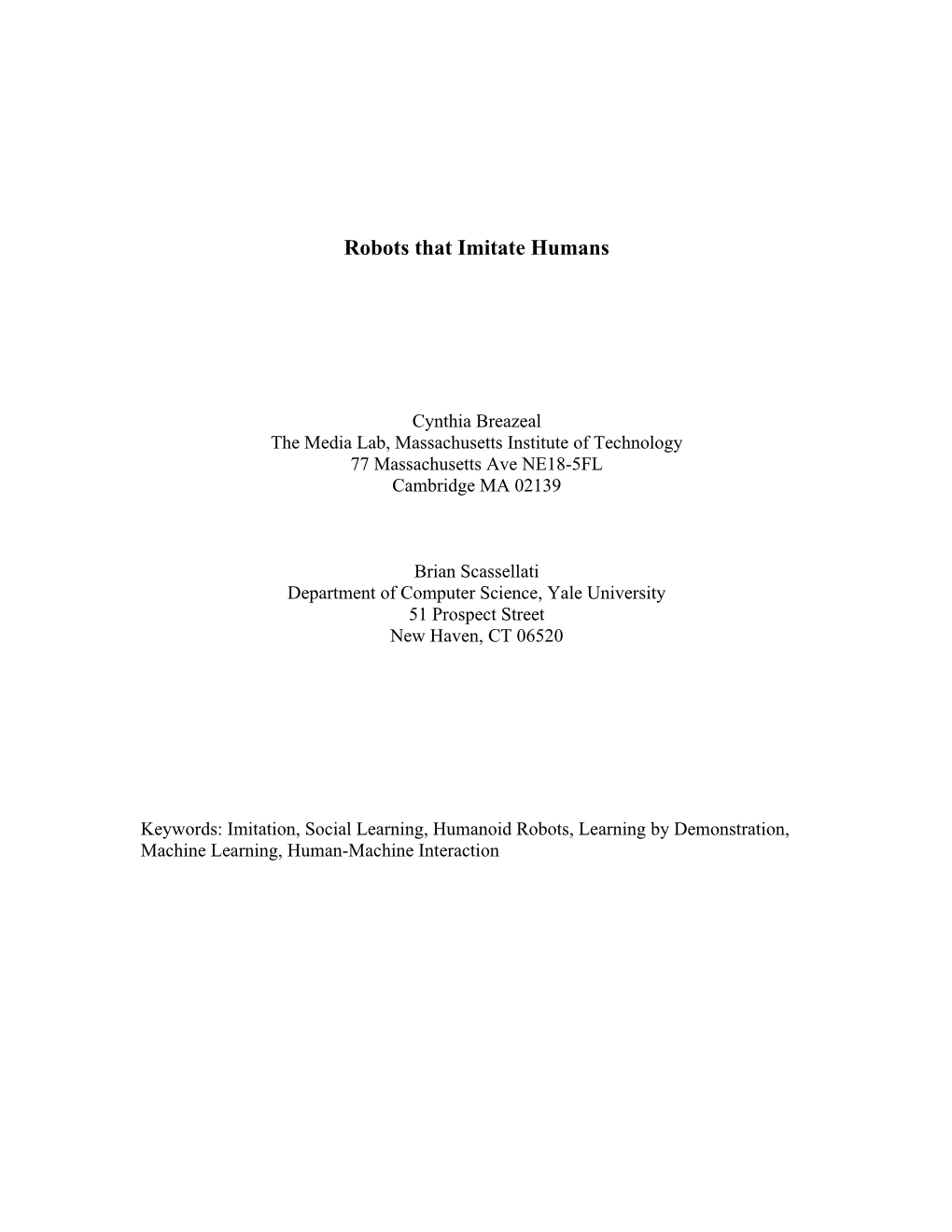 Part I: Observational Vs Cognitive Scales of Action and Perception (Scaz)