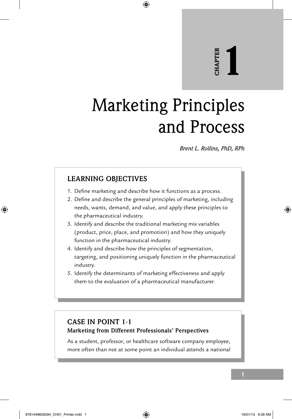 Marketing Principles and Process