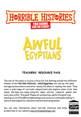 Teachers' Resource Pack