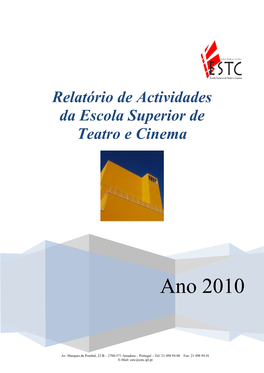 Relatório De Atividades 2010