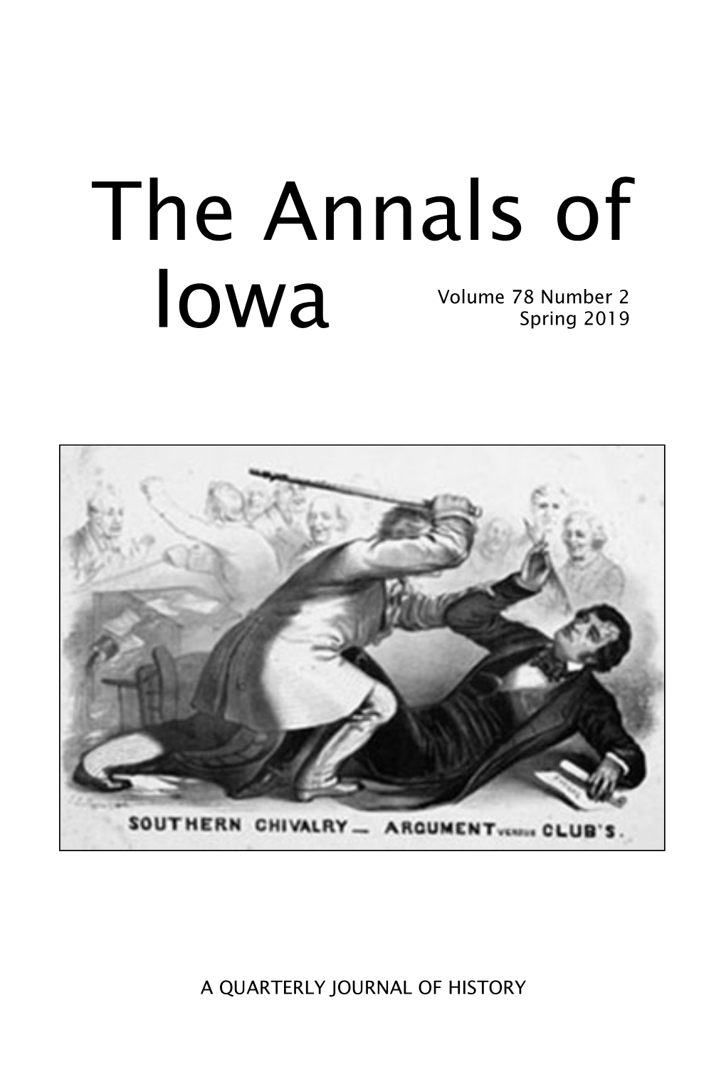 THE ANNALS of IOWA 78 (Spring 2019)