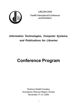 Conference Program