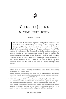 Celebrity Justice Supreme Court Edition