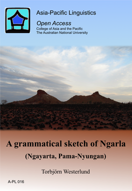 A Grammatical Sketch of Ngarla (Ngayarta, Pama-Nyungan)