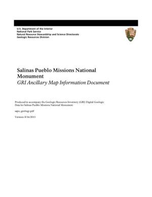 Geologic Resources Inventory Map Document for Salinas Pueblo Missions National Monument