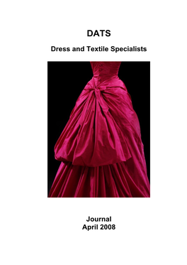 Dress and Textile Specialists Journal April 2008