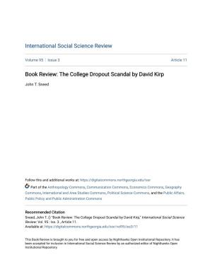 Book Review: the College Dropout Scandal by David Kirp