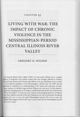 The Impact of Chronic Violence in the Mississippian Period Central Illinois