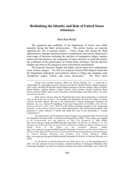 Rethinking the Identity and Role of United States Attorneys