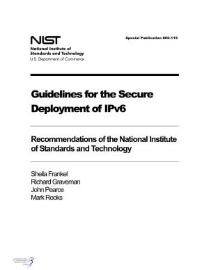Guidelines for the Secure Deployment of Ipv6