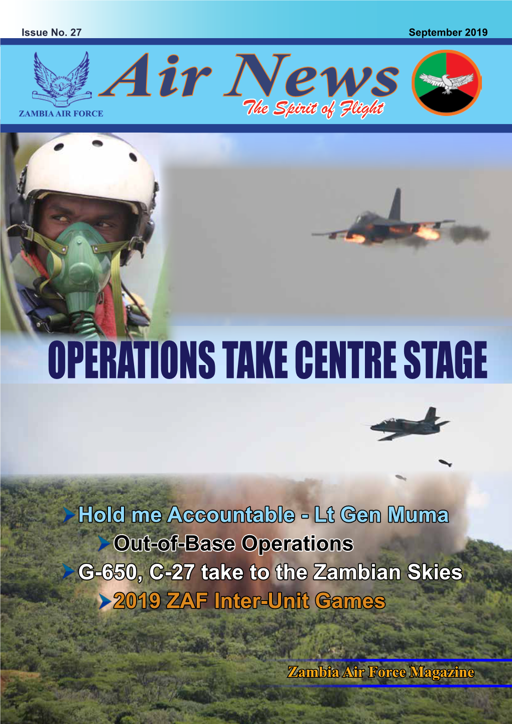 Zambia Air Force Commander, Lt Gen David Muma