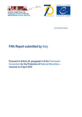 Fifth Report Submitted by Italy