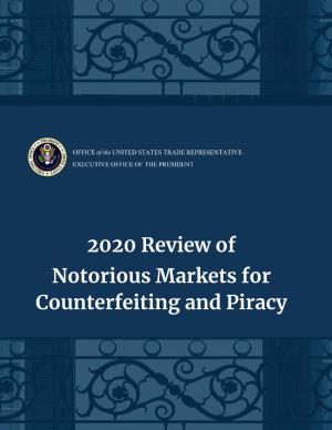 2020 Review of Notorious Markets for Counterfeiting and Piracy