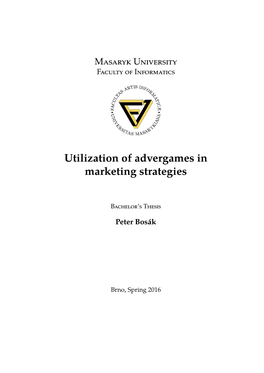 Utilization of Advergames in Marketing Strategies