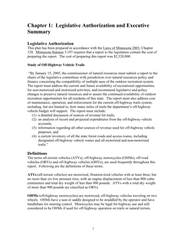 Study of Off-Highway Vehicle Trails