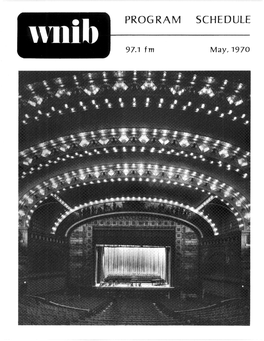 WNIB Program Schedule May 1970